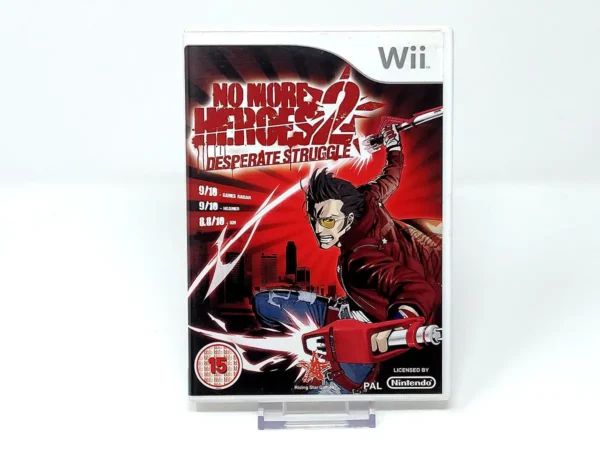 Portada de No More Heroes 2: Desperate Struggle (UK) para Nintendo Wii, edición PAL UK, de segunda mano