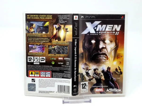 X-Men Legends II: El Ascenso de Apocalipsis (ESP) (Carátula) para PSP, edición PAL España, de segunda mano