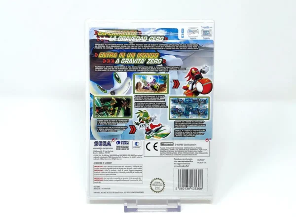 Parte trasera de Sonic Riders: Zero Gravity (ESP) (Precintado) para Nintendo Wii, edición PAL España