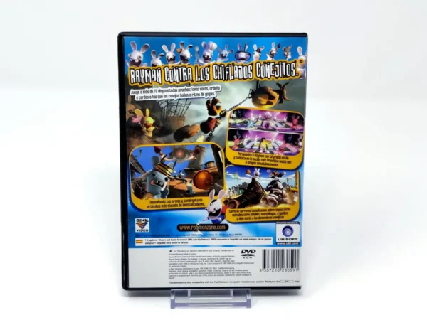 Parte trasera de Rayman: Raving Rabbids (ESP) (Rebajado) para PlayStation 2, edición PAL España