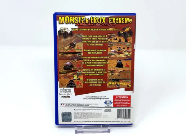 Parte trasera de Monster Trux Extreme: Arena Edition (FRA) para PlayStation 2, edición PAL Francia