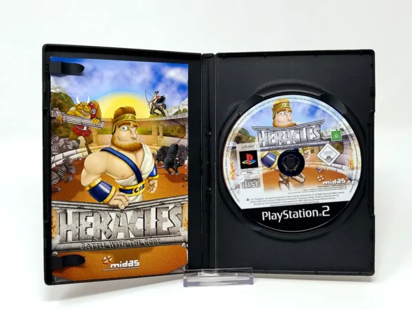 Interior del juego Heracles: Battle with the Gods (ESP) para PlayStation 2 con disco y manual