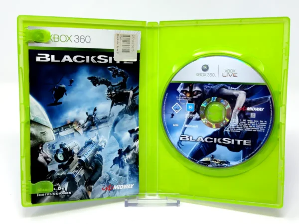 Interior del juego BlackSite (ESP) (Rebajado) para XBOX 360 con disco y manual