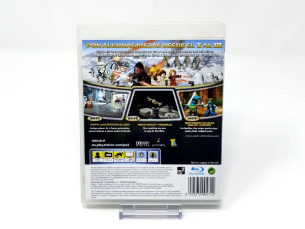 Parte trasera de LEGO Star Wars: The Complete Saga (ESP) para PlayStation 3, edición PAL España