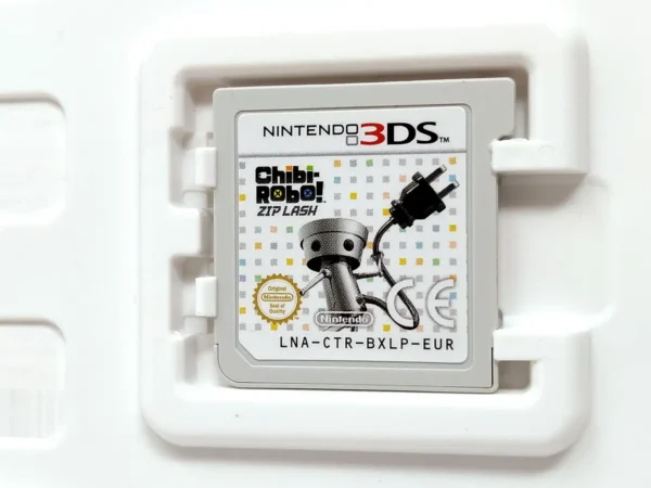 Lateral de la caja de Chibi-Robo!: Zip Lash (ESP) para Nintendo 3DS