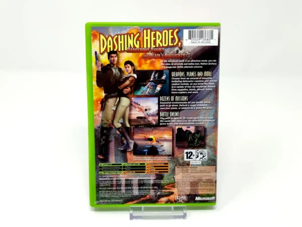 Parte trasera de Crimson Skies: High Road to Revenge (UK) para XBOX, edición PAL UK
