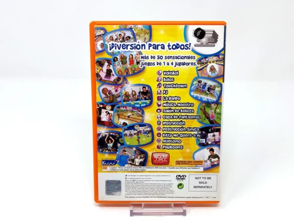 Parte trasera de EyeToy: Play 3 (ESP) (v1) (Rebajado) para PlayStation 2, edición PAL España