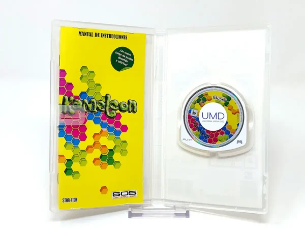 Interior del juego Kameleon (ESP) (Rebajado) para PSP con disco y manual