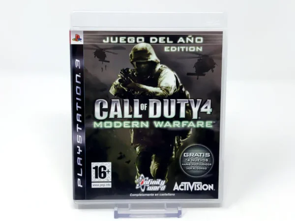 Portada de Call of Duty 4: Modern Warfare (GOTY) (ESP) para PlayStation 3, edición PAL España, de segunda mano