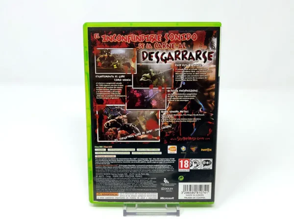 Parte trasera de Splatterhouse (ESP) (Rebajado) para XBOX 360, edición PAL España