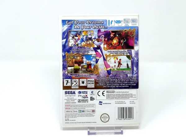 Parte trasera de Nights: Journey of Dreams (UK) para Nintendo Wii, edición PAL UK