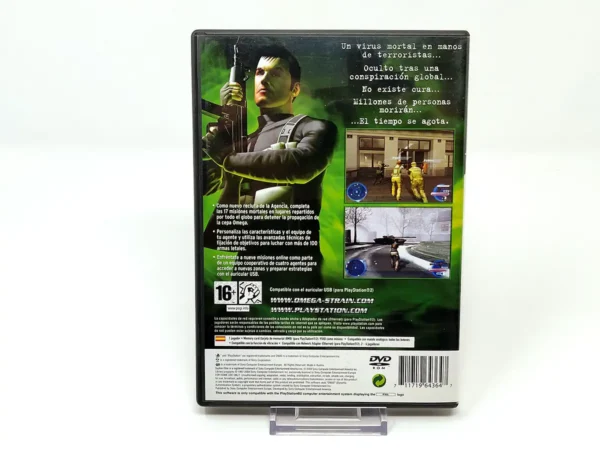 Parte trasera de Syphon Filter: The Omega Strain (ESP) (Rebajado) para PlayStation 2, edición PAL España