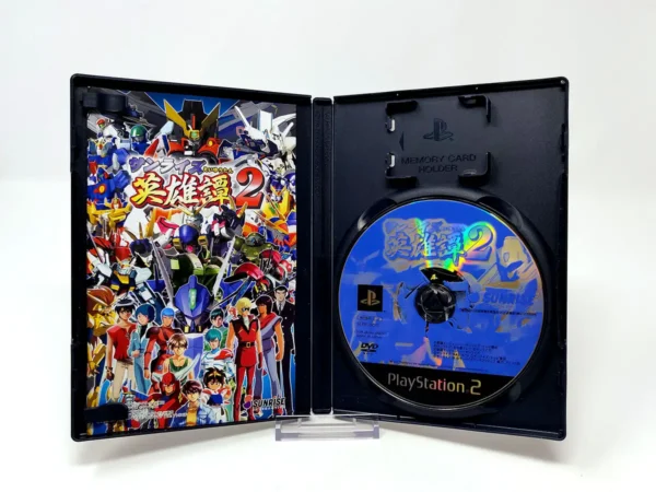 Interior del juego Sunrise Eiyuutan 2 (JAP) para PlayStation 2 con disco y manual