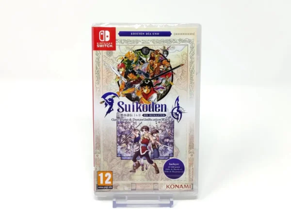 Portada de Suikoden 1 y 2 HD Remaster (Edición Día Uno) (ESP) (Precintado) para Nintendo Switch, edición PAL España, nuevo