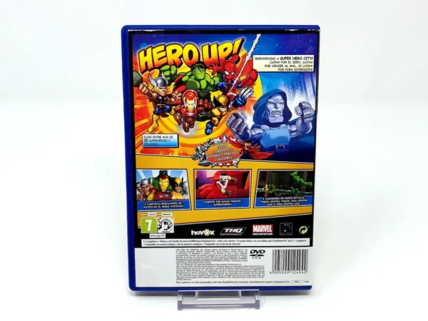 Parte trasera de Marvel Super Hero Squad (ESP) (Rebajado) para PlayStation 2, edición PAL España