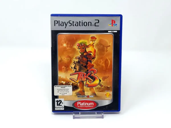 Portada de Jak 3 (POR) (Platinum) para PlayStation 2, edición PAL Portugal, de segunda mano