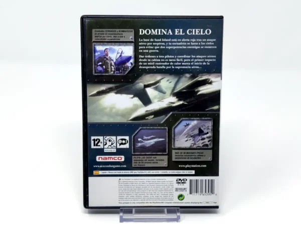 Parte trasera de Ace Combat: Jefe de Escuadrón (ESP) (Rebajado) para PlayStation 2, edición PAL España