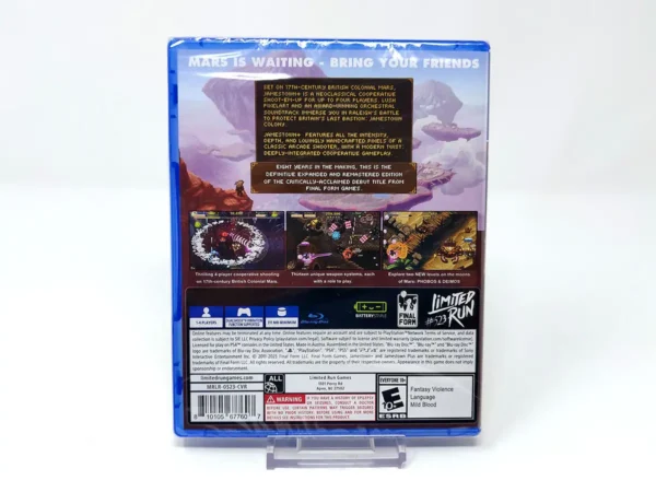 Parte trasera de Jamestown+ (USA) (Limited Run) (Precintado) para PlayStation 4, edición NTSC USA