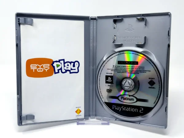 Interior del juego EyeToy: Play (ESP) (Platinum) (v2) para PlayStation 2 con disco y manual