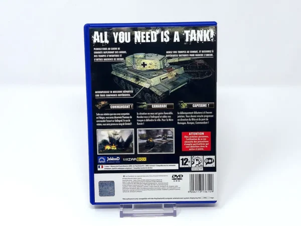 Parte trasera de Panzer Elite Action: Fields of Glory (FRA) para PlayStation 2, edición PAL Francia