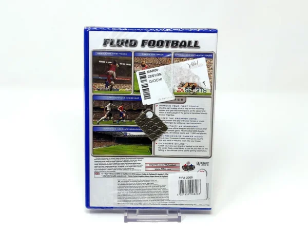 Parte trasera de FIFA Football 2005 (UK) (Precintado) para PlayStation 2, edición PAL UK
