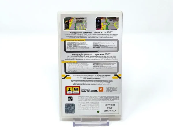 Parte trasera de Go!Explore (ESP) para PSP, edición PAL España