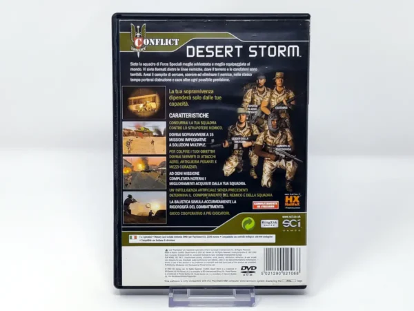 Parte trasera de Conflict: Desert Storm (ITA) (Rebajado) para PlayStation 2, edición PAL Italia