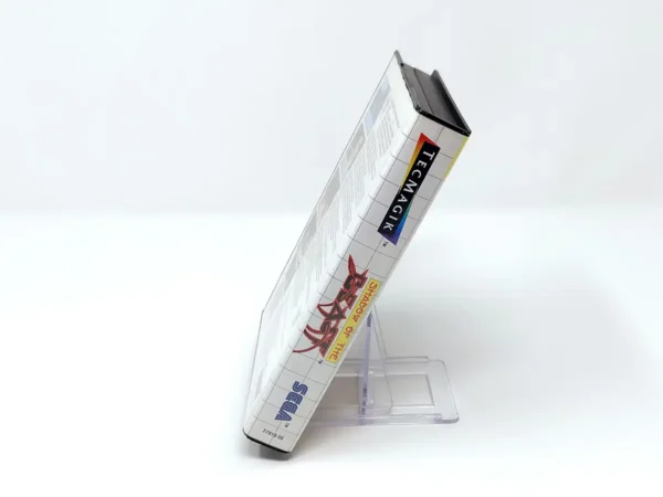 Lateral de la caja de Shadow of the Beast (ESP) para Sega Master System
