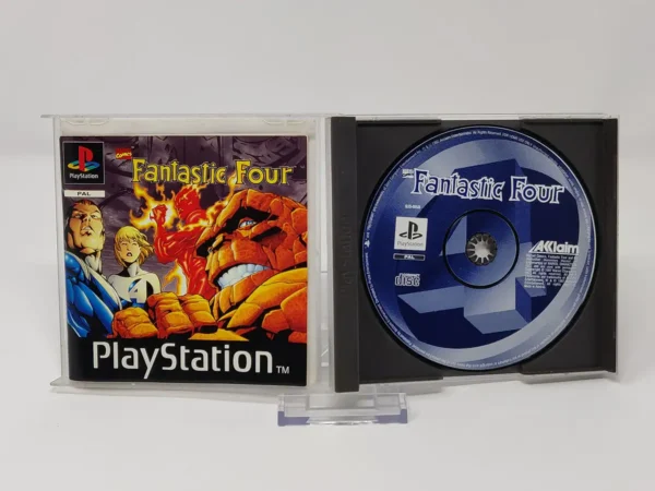 Lateral de la caja de Fantastic Four (ESP) para PlayStation 1