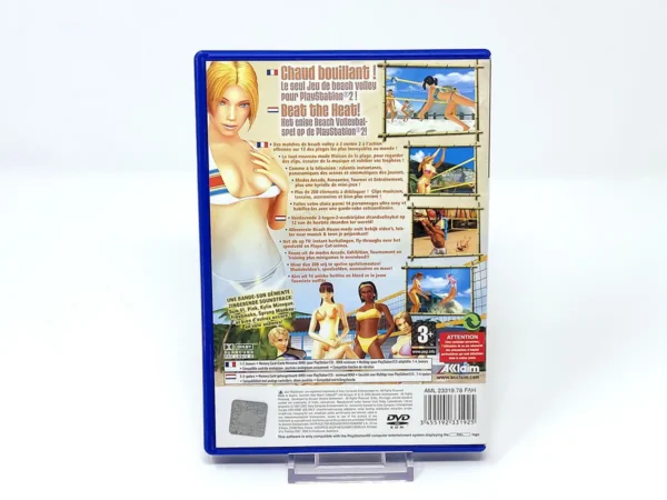 Parte trasera de Summer Heat Beach Volleyball (FRA) para PlayStation 2, edición PAL Francia