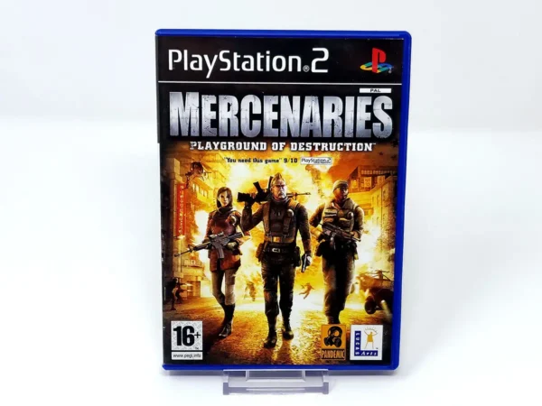 Portada de Mercenaries (UK) para PlayStation 2, edición PAL UK, de segunda mano