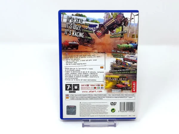 Parte trasera de Driven to Destruction (ESP) para PlayStation 2, edición PAL España