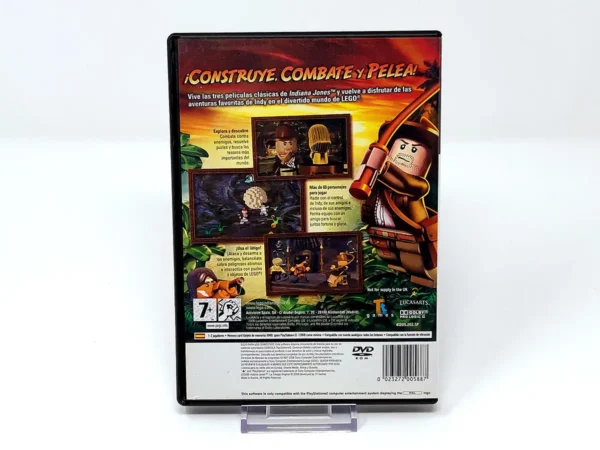 Parte trasera de LEGO Indiana Jones: La Trilogía Original (ESP) (Rebajado) para PlayStation 2, edición PAL España