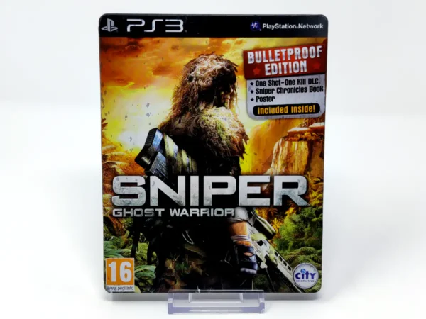 Portada de Sniper: Ghost Warrior (Bulletproof Edition) (UK) (Steelbook) para PlayStation 3, edición PAL UK, de segunda mano