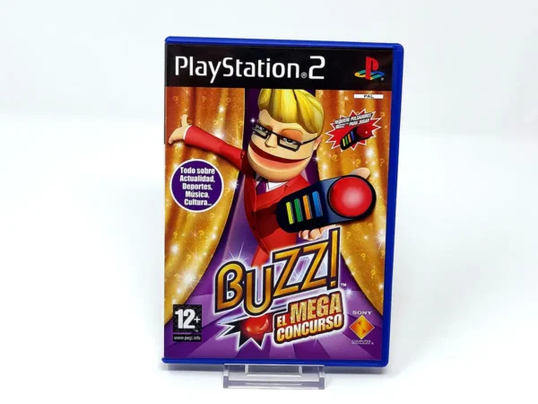 Portada de Buzz! El Mega Concurso (ESP) (Promo) para PlayStation 2, edición PAL España, de segunda mano