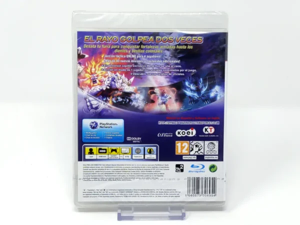 Parte trasera de Dynasty Warriors: Strikeforce (ESP) (Precintado) para PlayStation 3, edición PAL España
