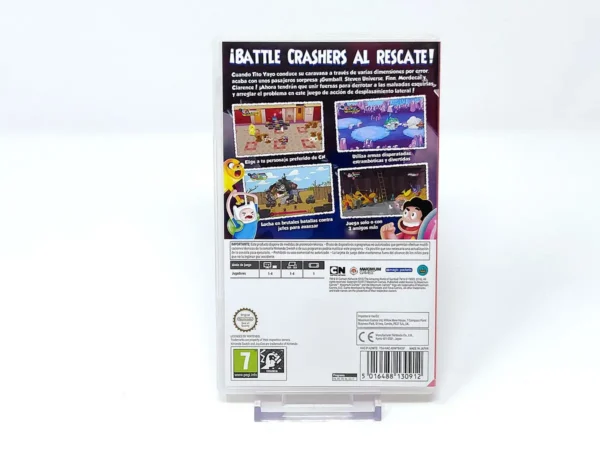 Parte trasera de Cartoon Network: Battle Crashers (ESP) para Nintendo Switch, edición PAL España