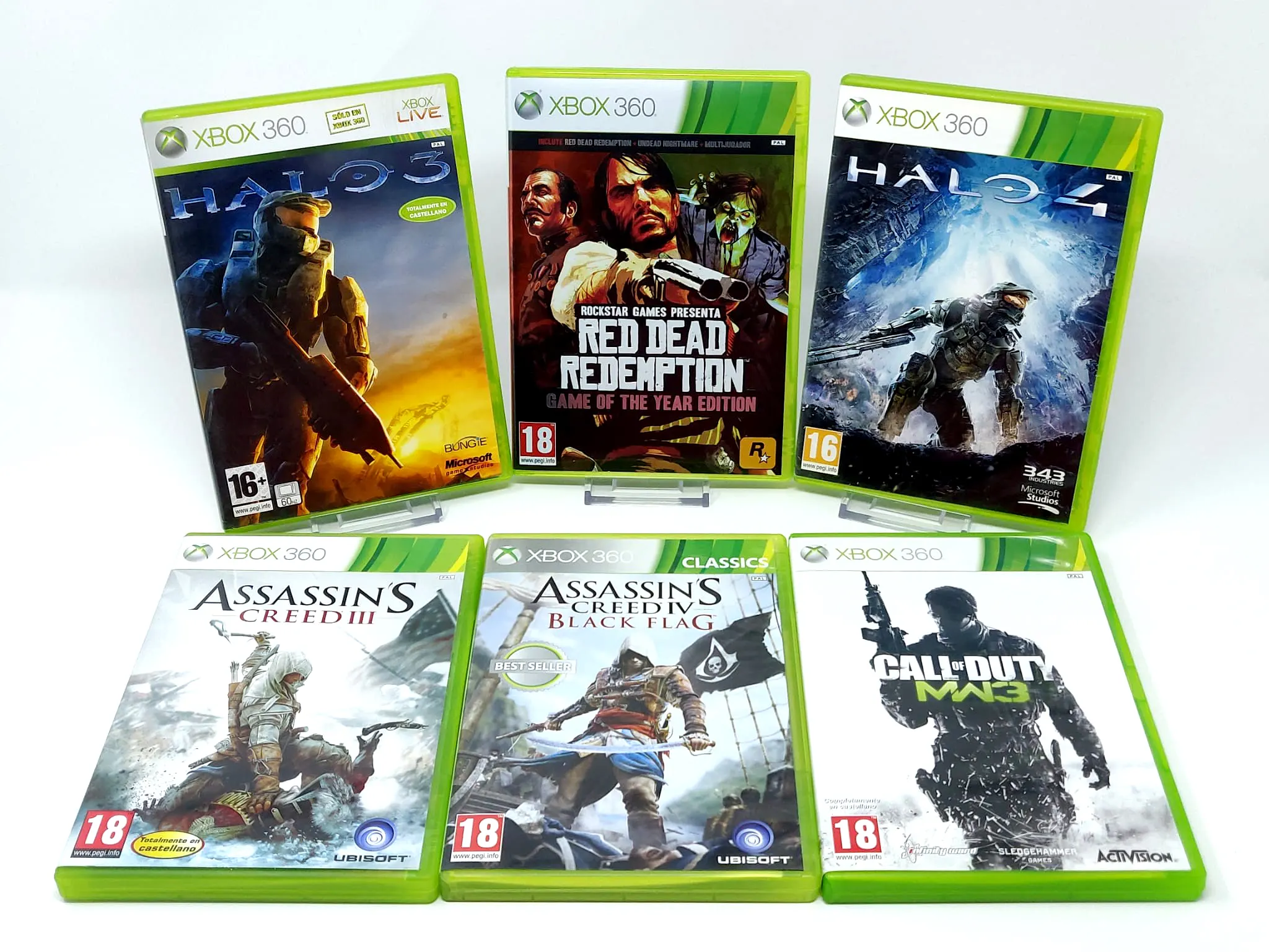 Portada de Lote Videojuegos (REF:5125014) para XBOX 360, edición PAL España, de segunda mano