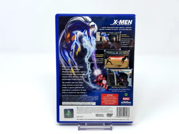Parte trasera de X-Men: Next Dimension (FRA) para PlayStation 2, edición PAL Francia