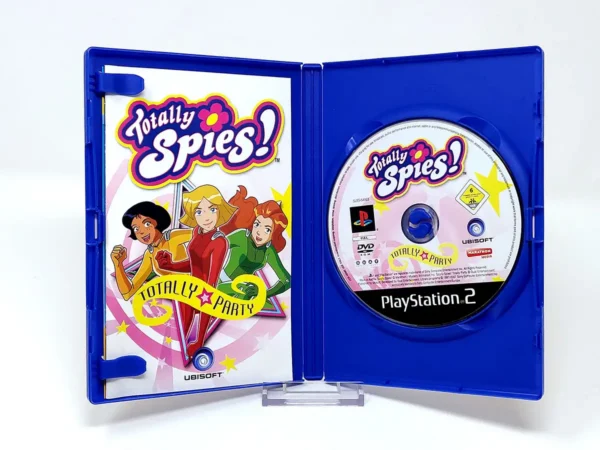 Interior del juego Totally Spies! Totally Party (FRA) para PlayStation 2 con disco y manual