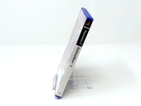 Lateral de la caja de Soulcalibur II (UK) para PlayStation 2