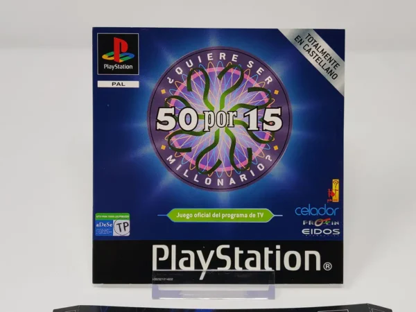 50 por 15 ¿Quiere Ser Millonario? (ESP) (Carátulas) para PlayStation 1, de segunda mano