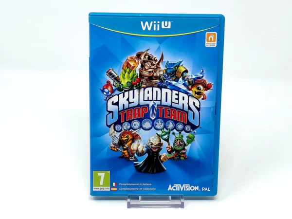Portada de Skylanders: Trap Team (ESP) para Nintendo Wii U, edición PAL EUR, de segunda mano
