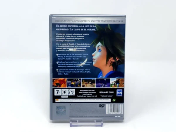 Parte trasera de Kingdom Hearts (ESP) (Platinum) (Rebajado) para PlayStation 2, edición PAL España