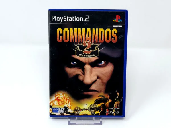 Portada de Commandos 2: Men of Courage (ESP) (v1) para PlayStation 2, edición PAL España, de segunda mano