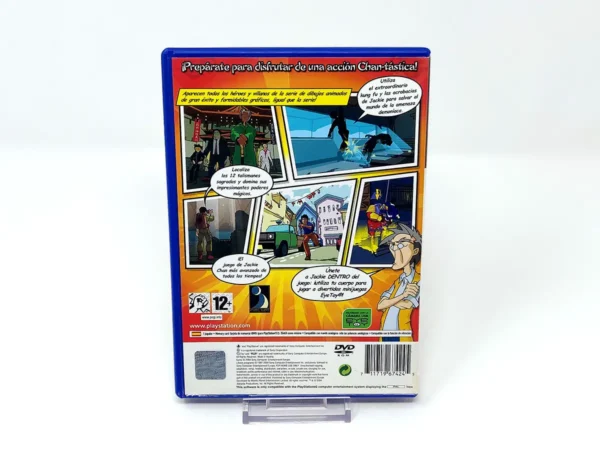 Parte trasera de Jackie Chan Adventures (ESP) para PlayStation 2, edición PAL España