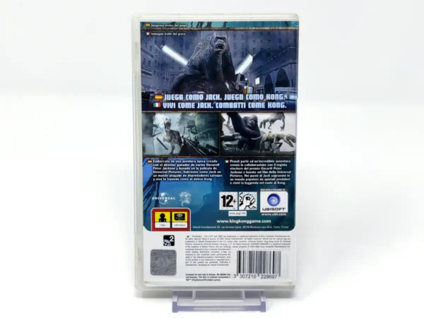 Parte trasera de Peter Jackson's King Kong (ESP) (v1) para PSP, edición PAL España