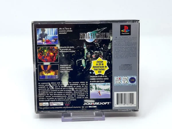 Final Fantasy VII (ESP) (Platinum)(Carátula) para PlayStation 1, edición PAL España, de segunda mano