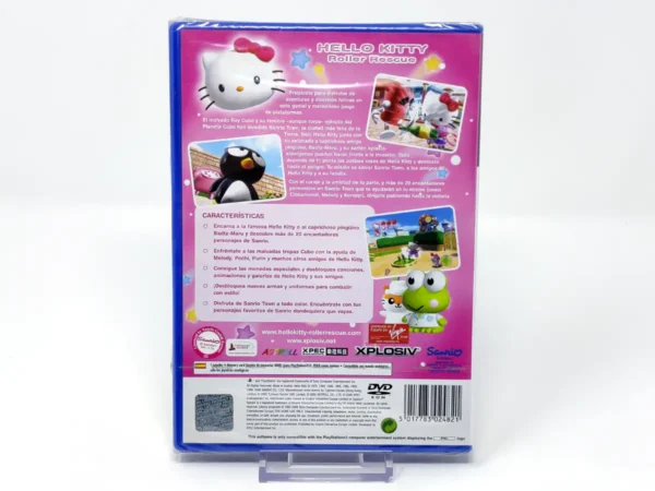 Parte trasera de Hello Kitty: Roller Rescue (ESP) (Precintado) para PlayStation 2, edición PAL España