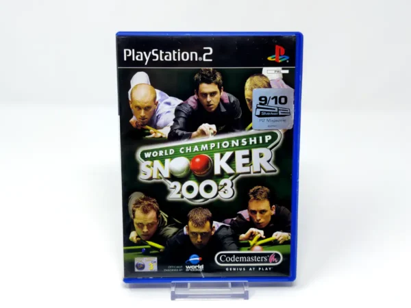 Portada de World Championship Snooker 2003 (UK) para PlayStation 2, edición PAL UK, de segunda mano